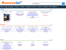 Tablet Screenshot of bazaargo.com